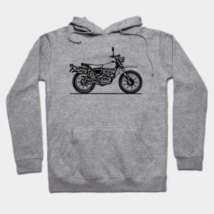 XL250 Motorcycle Sketch Art Hoodie